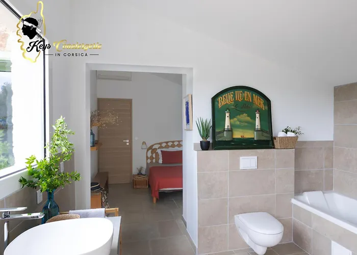 Ficaja 10 Pers Jacuzzi Vue Pinarello Feriehus Zonza