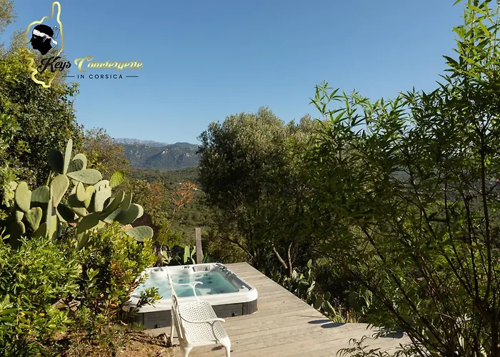 Ficaja 10 Pers Jacuzzi Vue Pinarello Vakantiehuis Zonza