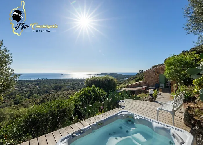 Feriehus Ficaja 10 Pers Jacuzzi Vue Pinarello Zonza
